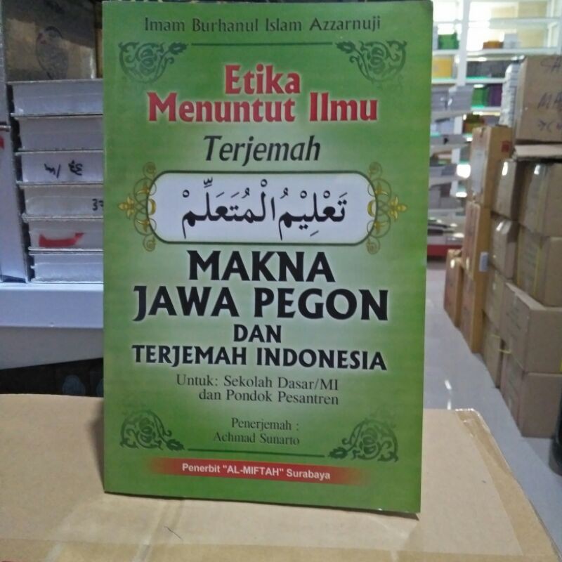 Jual Terjemah Ta Lim Muta Alim Makna Jawa Pegon Dan Indonesia Shopee