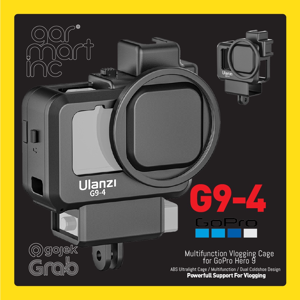 Jual ULANZI G9-4 Vlog Case GoPro Hero 9 10 HERO10 Casing Frame Housing ...