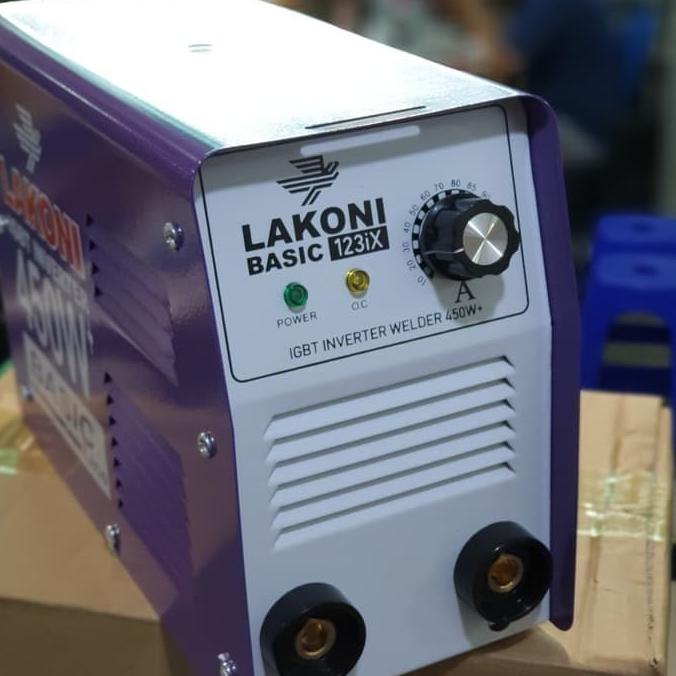 Jual >>>>>] Lakoni mesin las inverter Basic 123iX 450 watt | Shopee ...