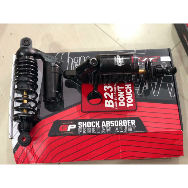 Jual Shock ride it gp bebek 280mm premium black series double klik atas ...