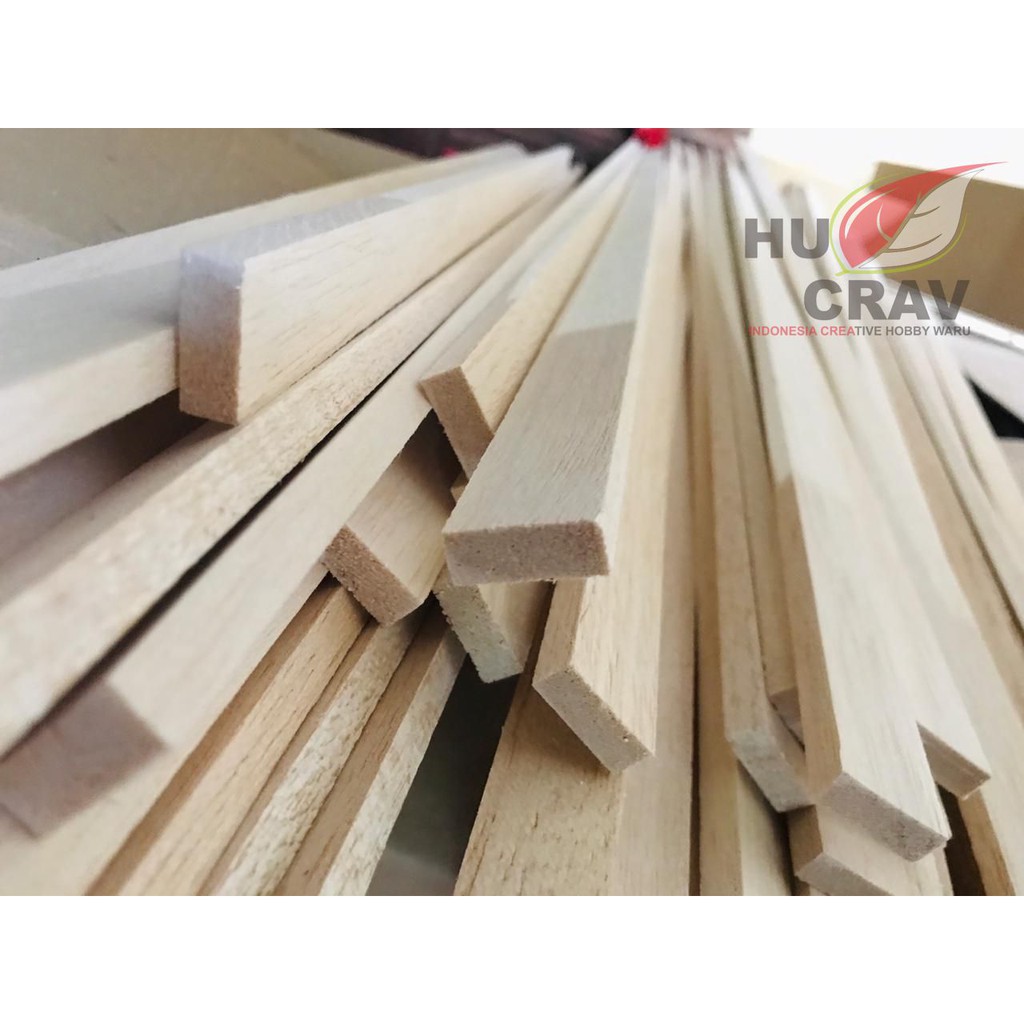 Jual Balsa Strip 8mmx20mmx1000mm | 8mmx20mmx500mm Aeromodelling Kayu ...