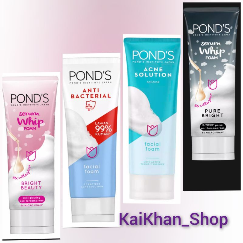 Jual POND'S Facial Foam - 100g KEMASAN BARU | Shopee Indonesia