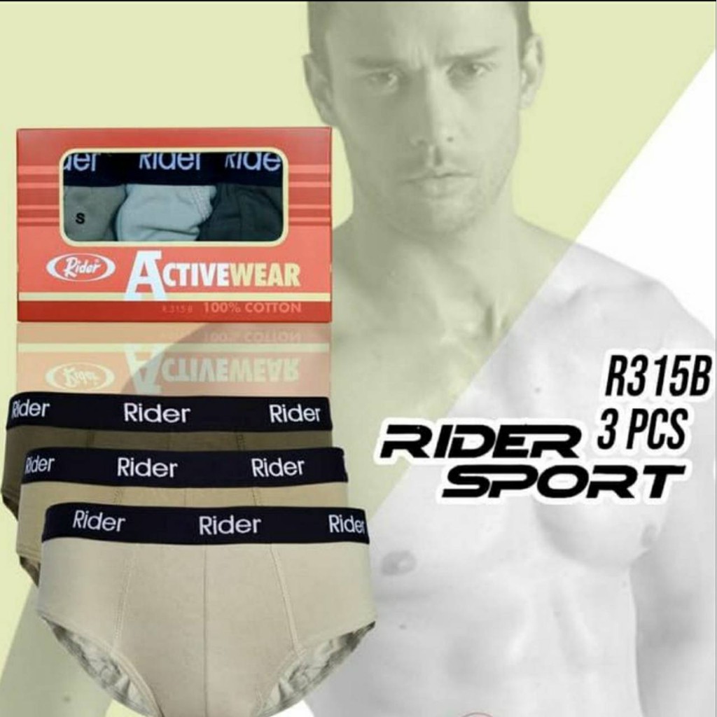 Jual Rider - Celana Dalam Pria Rider Active Wear Kode R315B (1 box isi ...