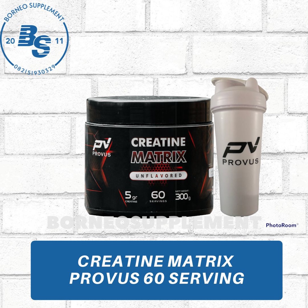 Jual Provus Creatine Matrix 300 Gram 60 Servings Pv Provus Shopee Indonesia 4936