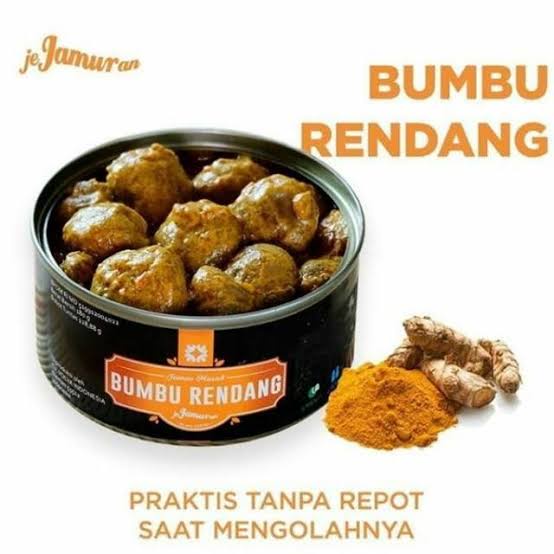 Jual Jejamuran Jamur Masak 180 gram Bumbu Rendang Free Bubble Wrap