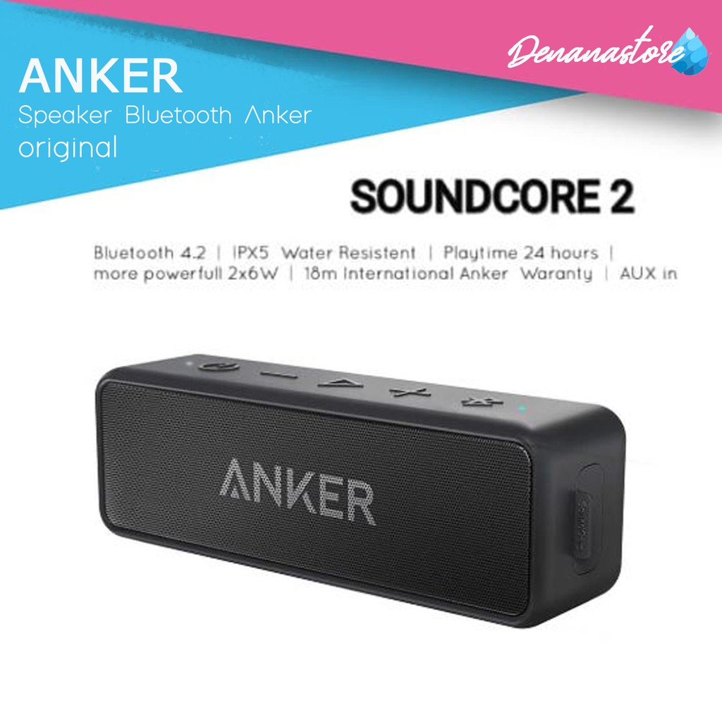 Anker soundcore 2 portable bluetooth speaker with store superior stereo sound