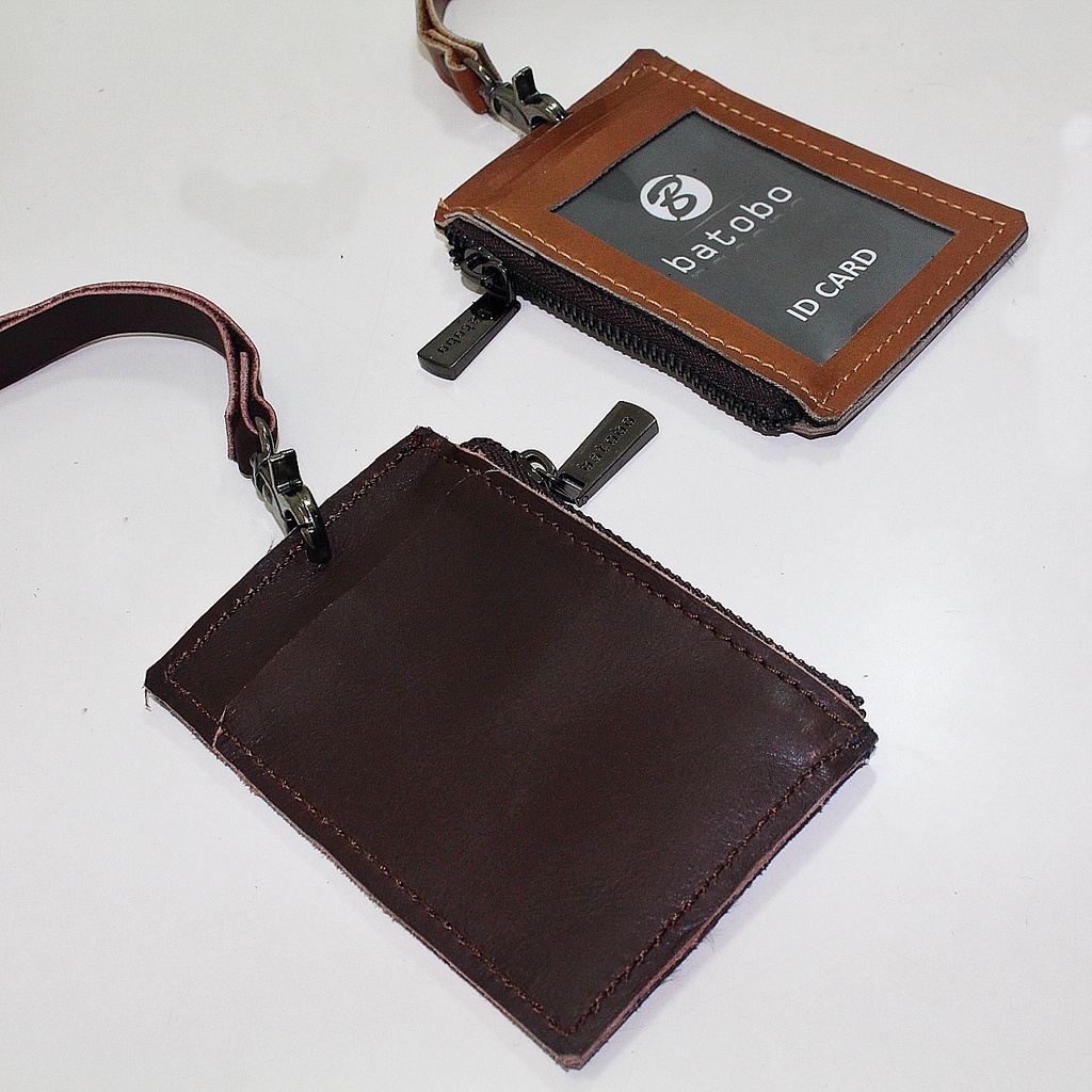 Jual Id card Gantungan Kulit Asli ID Card Holder Name Tag B001532 ...