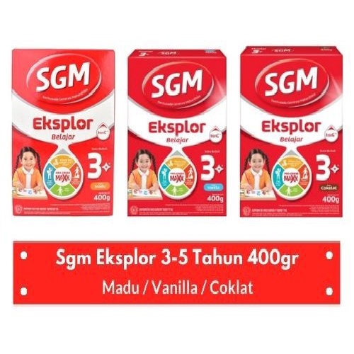 Jual SGM 3+ Eksplor 400 gr All Varian - SGM 3 400 gr | Shopee Indonesia