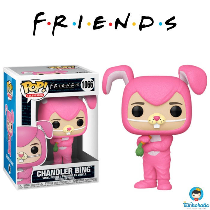 Friends Funko Pop! Chandler Bing (as Bunny) (Flocked) #1066- Big Apple Collectib
