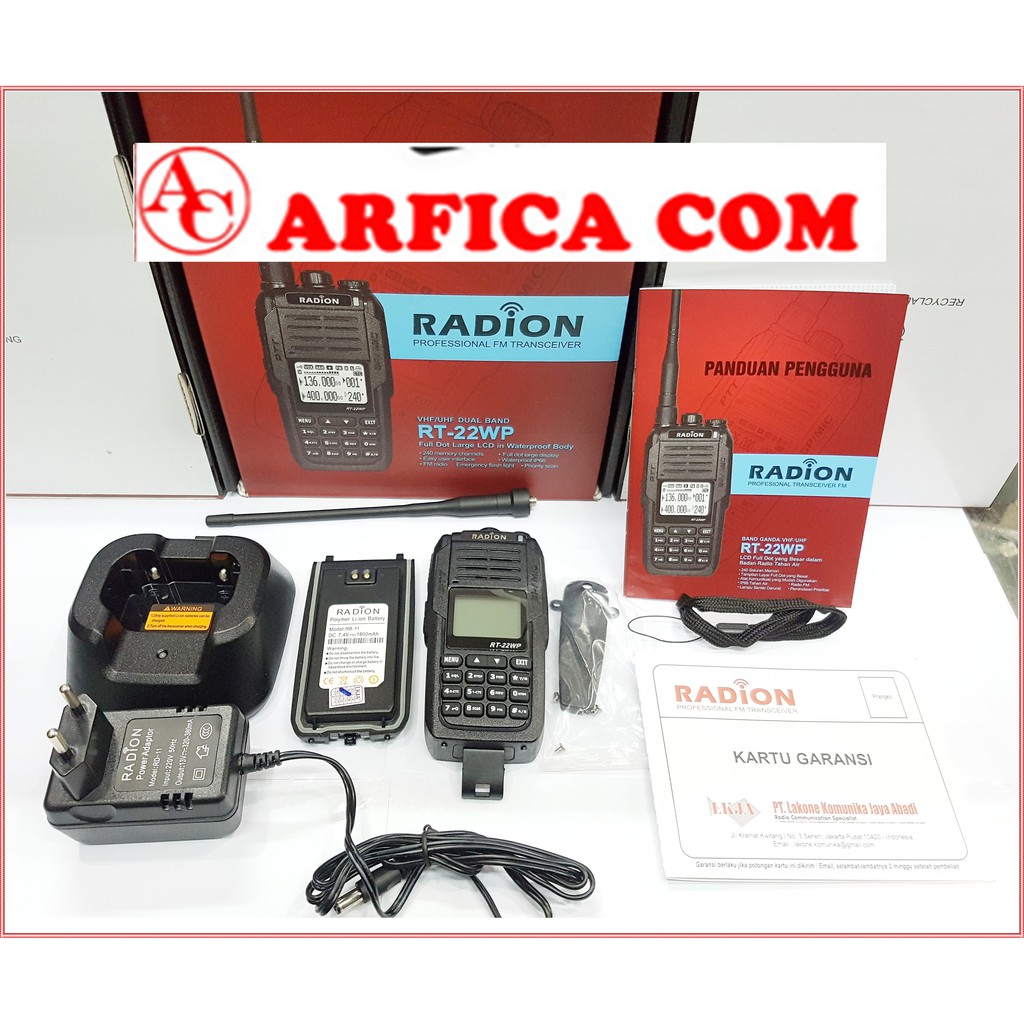 Jual HT RADION RT 22WP RT22WP RT-22WP DUALBAND ORIGINAL GARANSI RESMI ...