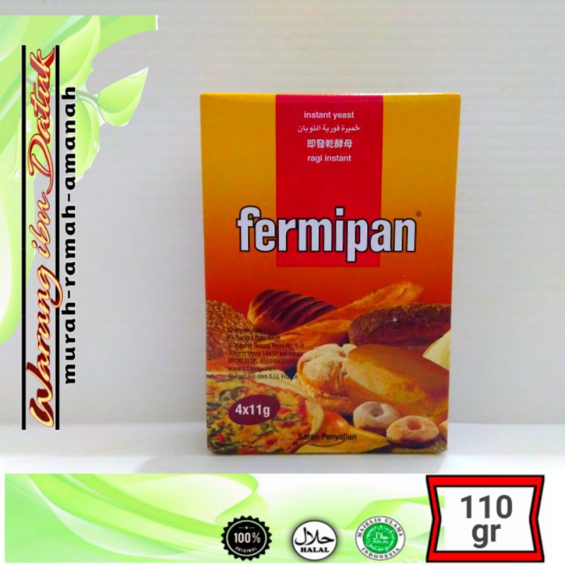 Jual Pengembang adonan | Ragi Kering merk FERMIPAN Sachet 4x11g ...