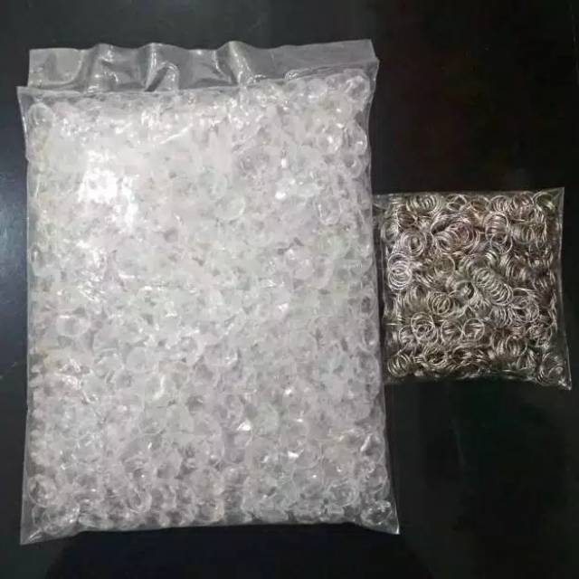 Jual Paket Kristal Akrilik untuk Meronce / Kristal akrilik isi 1000 ...