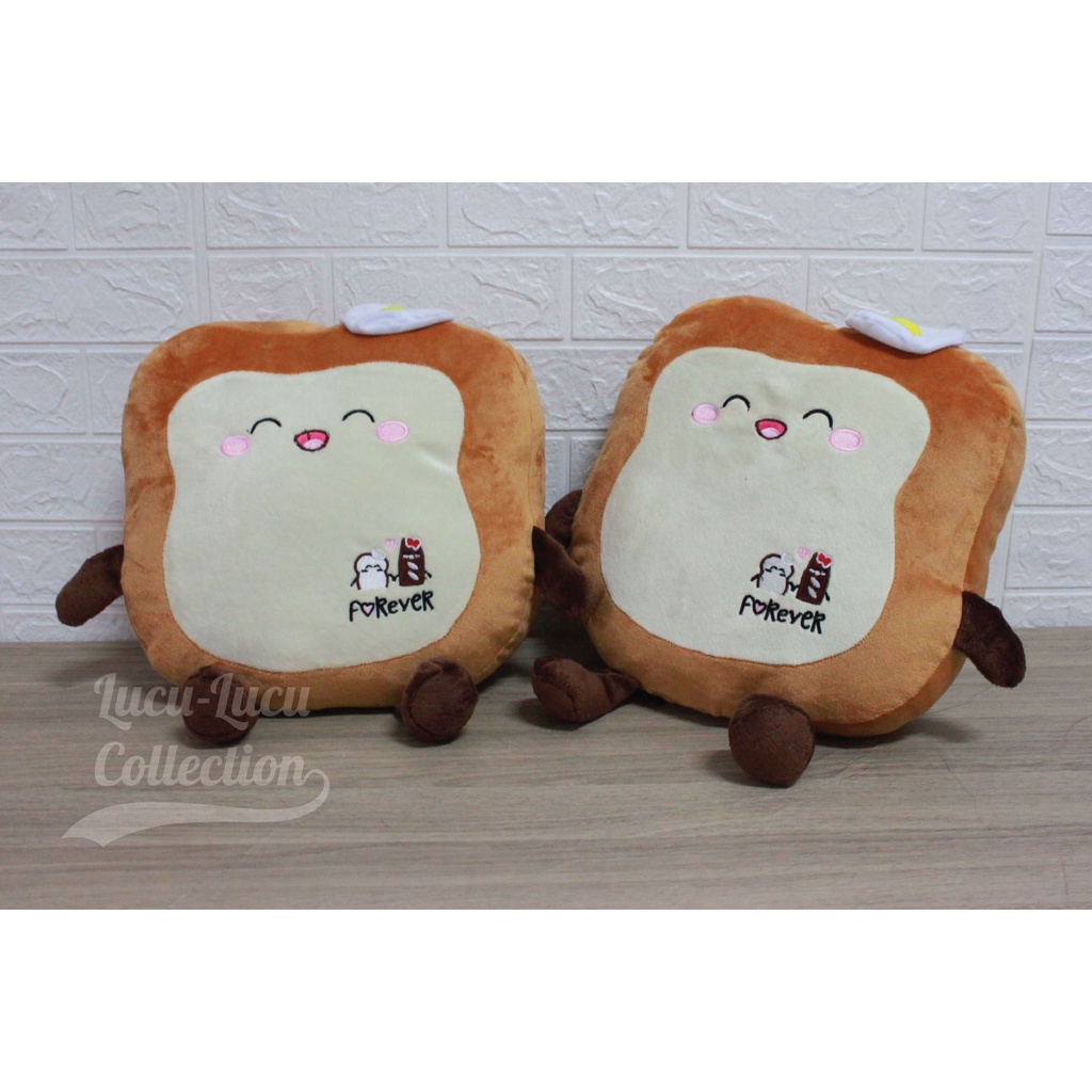 Jual Bantal Lucu Roti Telor Forever Ukuran L | Shopee Indonesia