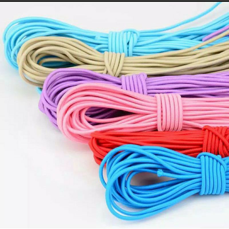 Jual 1,5 mm tali karet bulat kecil meteran gelang sengkelit string ...