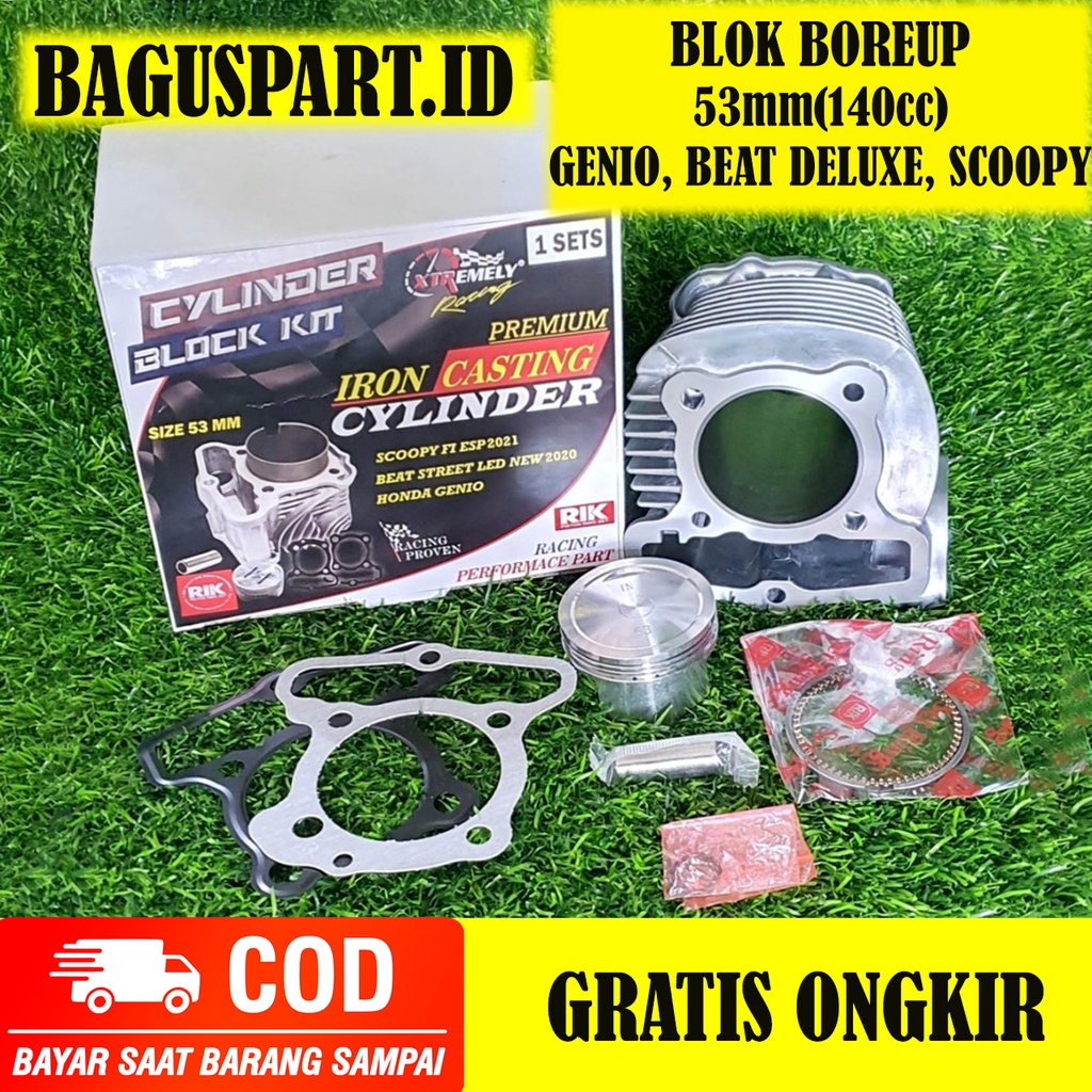 Jual Blok Bore Up Honda Genio Beat Deluxe Scoopy Street Fi Esp Xtreme Racing Original