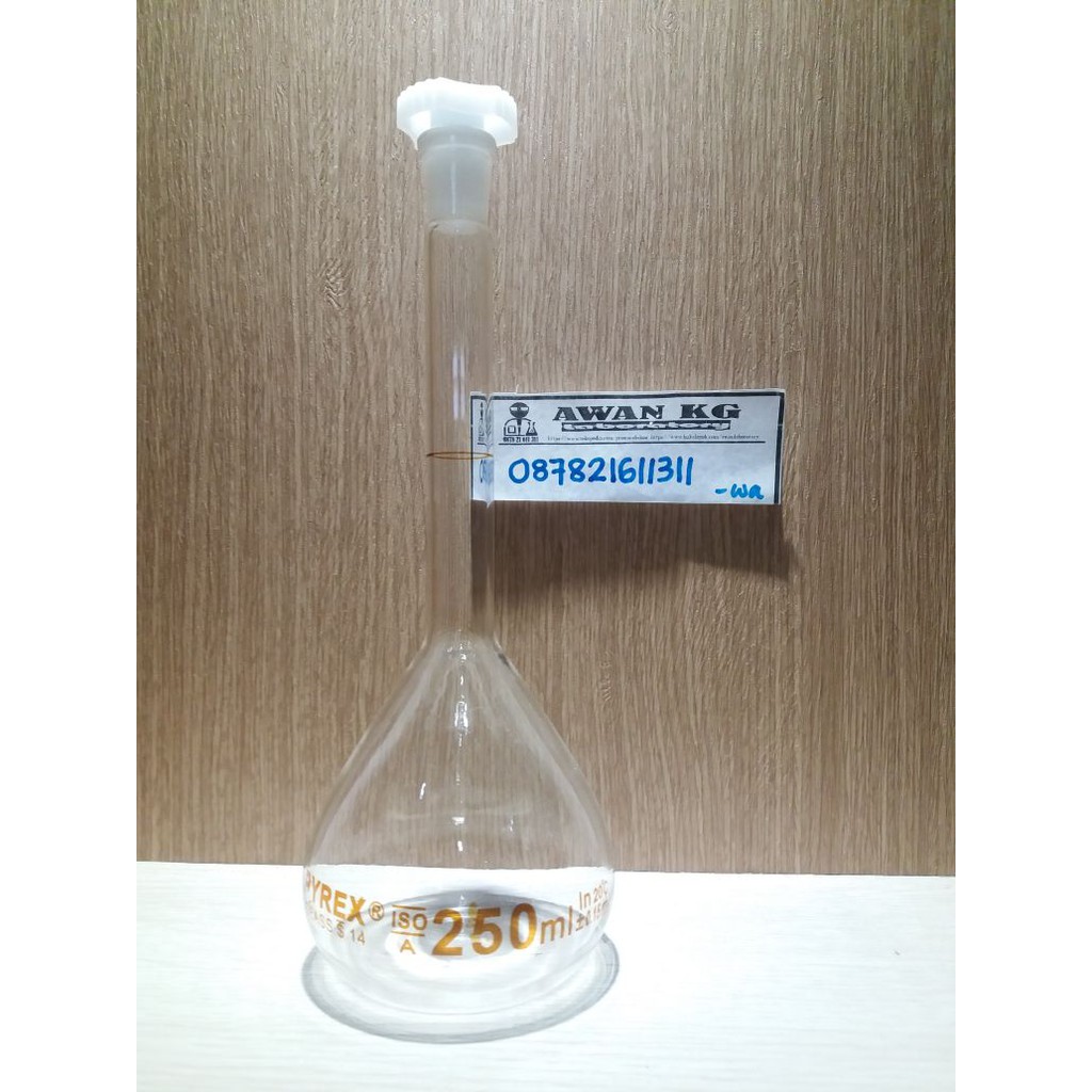 Jual Labu Ukur 250ml Pyrex Volumetric Flask 250 Ml Grade A Shopee Indonesia 6386