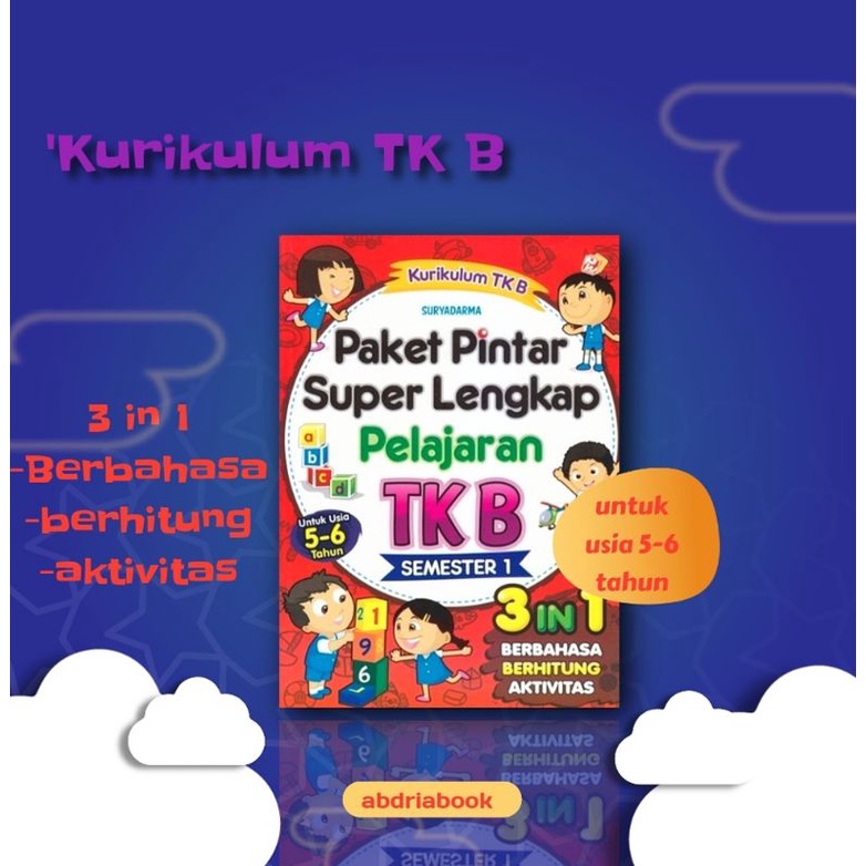 Jual Buku Paket Pintar Super Lengkap Pelajaran TK B Semester 1 Best ...