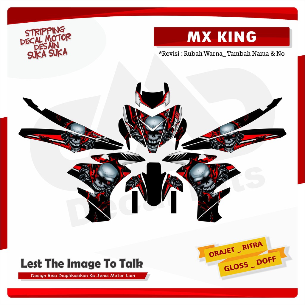 Jual Sticker Decal Full Body Sticker Stiker Decal Yamaha MX king ...