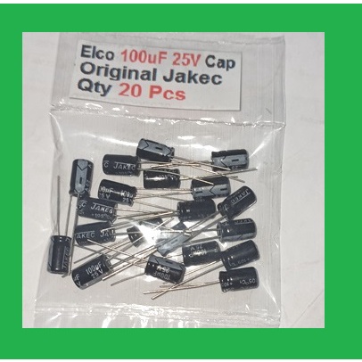 Jual Qty Pcs Elco Uf V Capacitor Original Jakec Shopee Indonesia