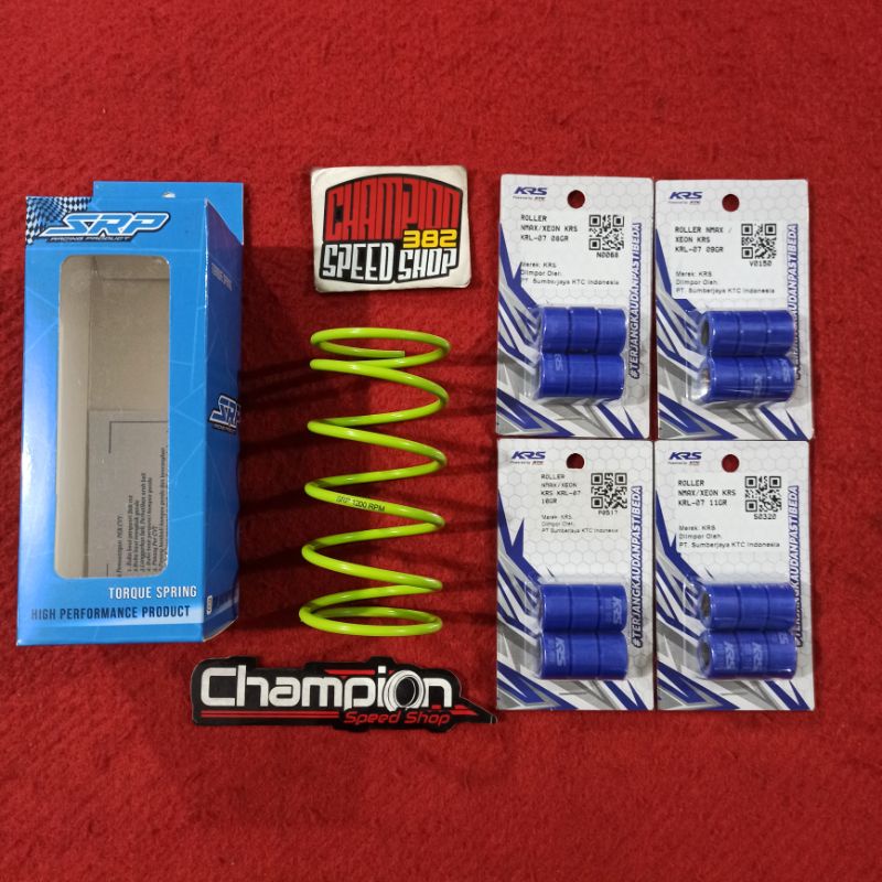 Jual Paket Per CVT SRP Ultra Speed Racing 1200 RPM Roller CVT KRS KTC ...
