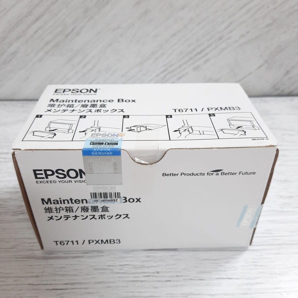 Maintenance Box Printer Epson T6711 C13T671100 PXMB3 L1455 WF7611 7611 (3)