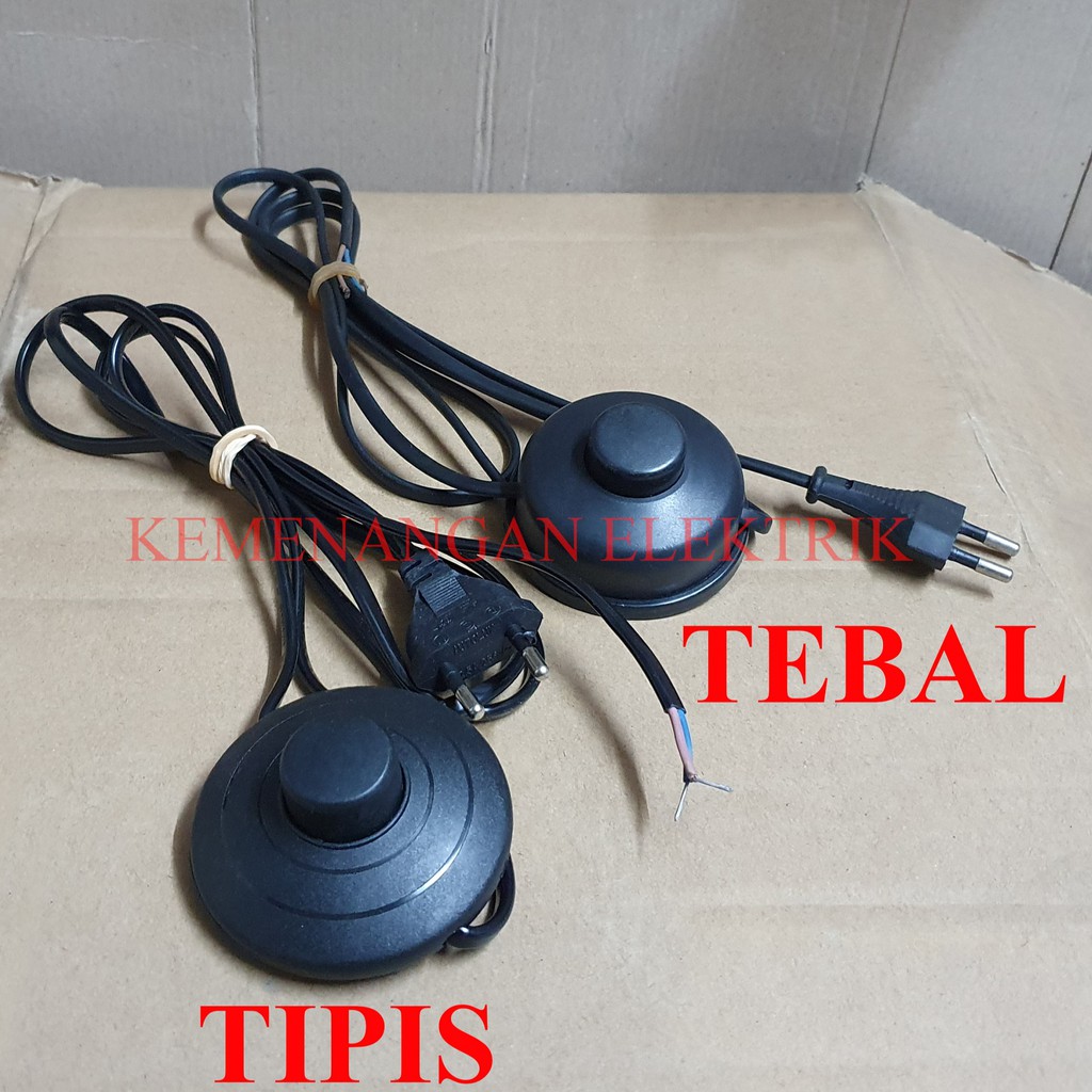 Jual KABEL SAKLAR ON OFF LANTAI INJAK INJEK PENCET TEKAN MODEL BULAT 1 ...