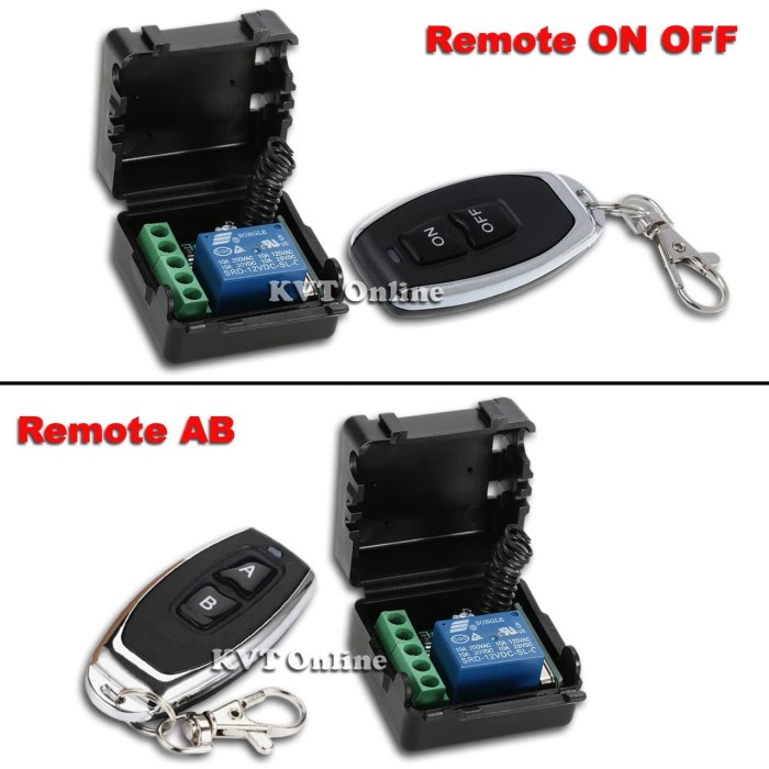 Jual Wireless Relay Switch 1CH Mode Delay OFF 433MHz - Remote ON OFF ...