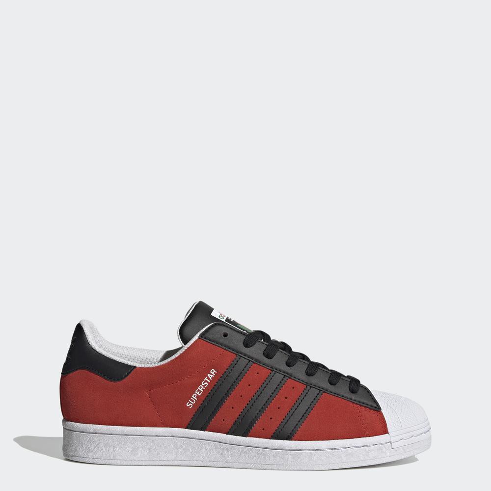 Jual adidas ORIGINALS Sepatu Superstar Pria Merah FU9522 Shopee Indonesia