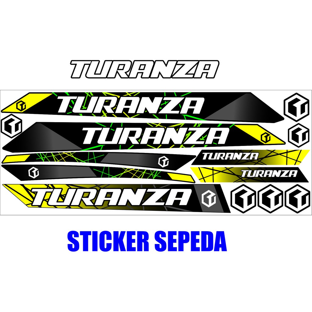 Jual SEPEDA SATU SET STICKER BIKE TURANZA STRIPING | Shopee Indonesia