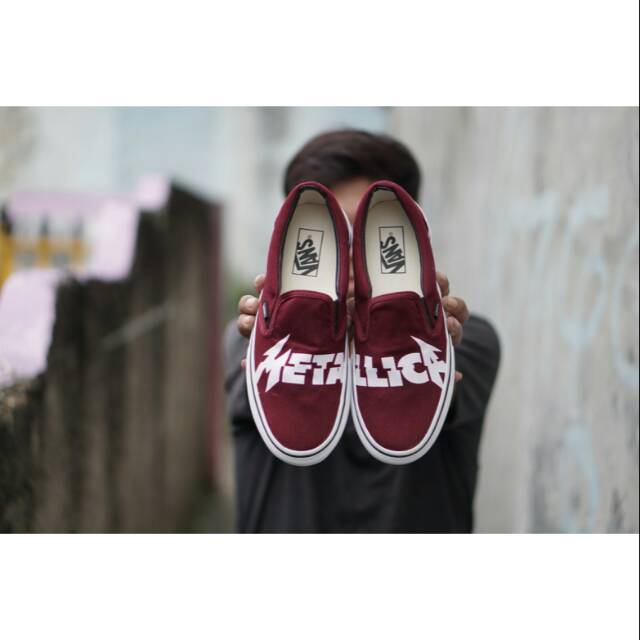 Vans 2025 metallica maroon