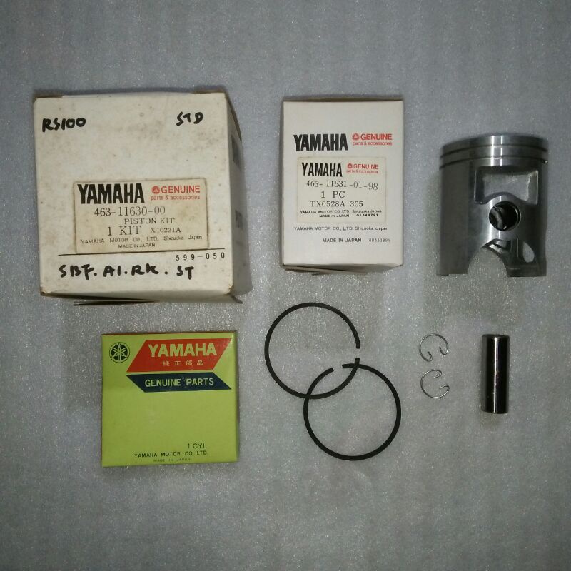 Jual piston seker Yamaha piston kit Yamaha RS100 RS 100 oversize ...