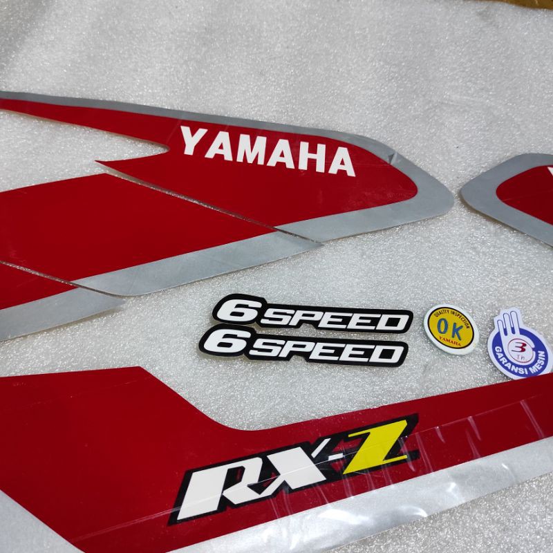 Jual Stiker decal stripping striping Yamaha RXZ RX Z merah 1991 1992 ...