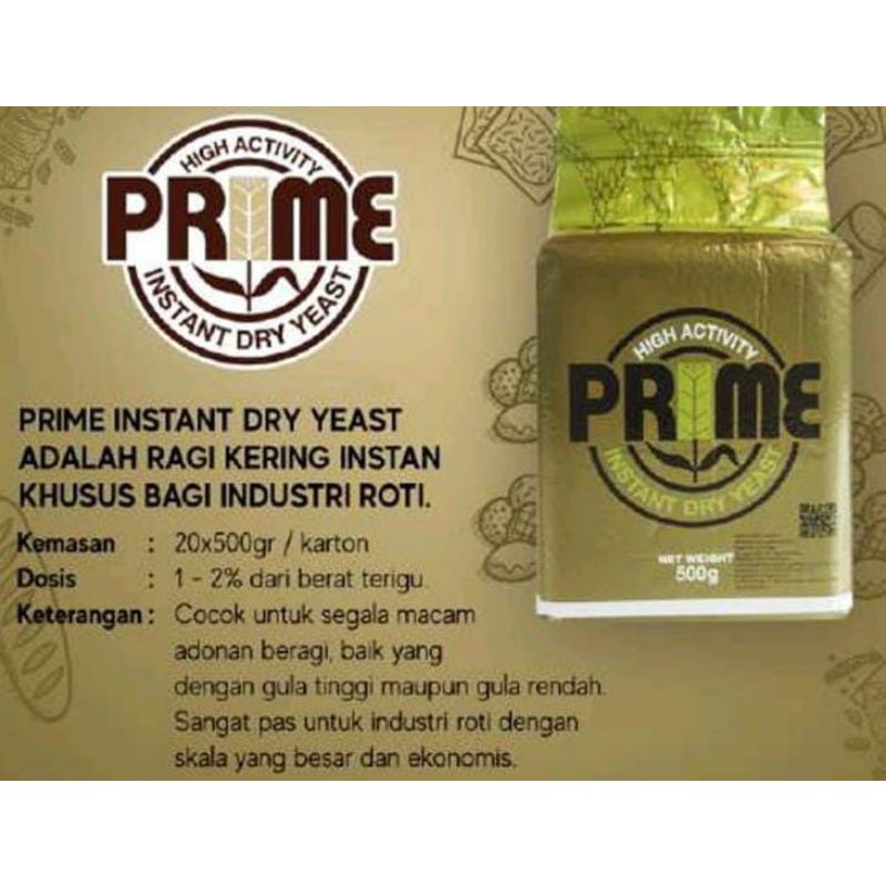 Jual PRIME RAGI INSTAN 500GRM#YEAST INSTAn | Shopee Indonesia