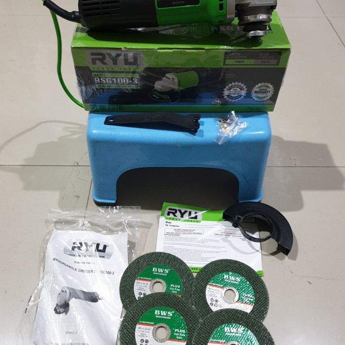 Jual Mesin Gerinda Tangan Ryu / Angle Grinder Ryu RSG 100-3 | Shopee ...