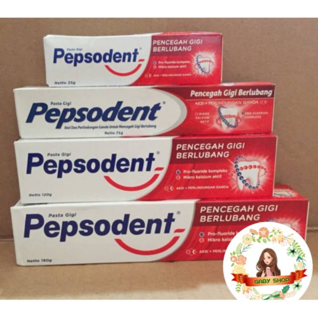 Jual PEPSODENT PASTA GIGI 75/120/190/225 GR ODOL MURAH | Shopee Indonesia