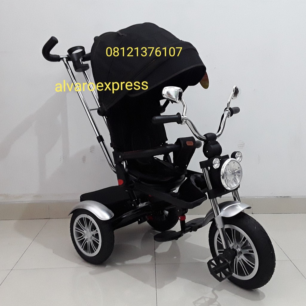 Jual Sepeda Roda Tiga Pacific JR 5199 Model Stoller Hitam | Shopee ...