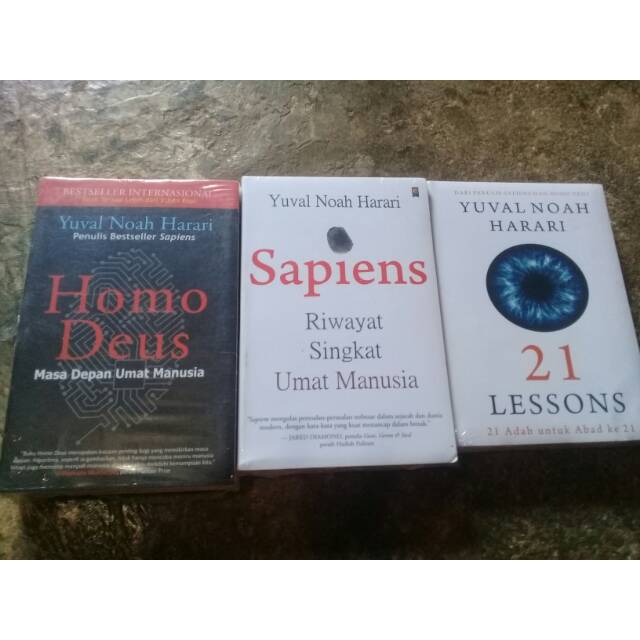 Jual 1 paket Yuval Noah Harari : sapiens, Homo Deus, 21 lesson | Shopee ...