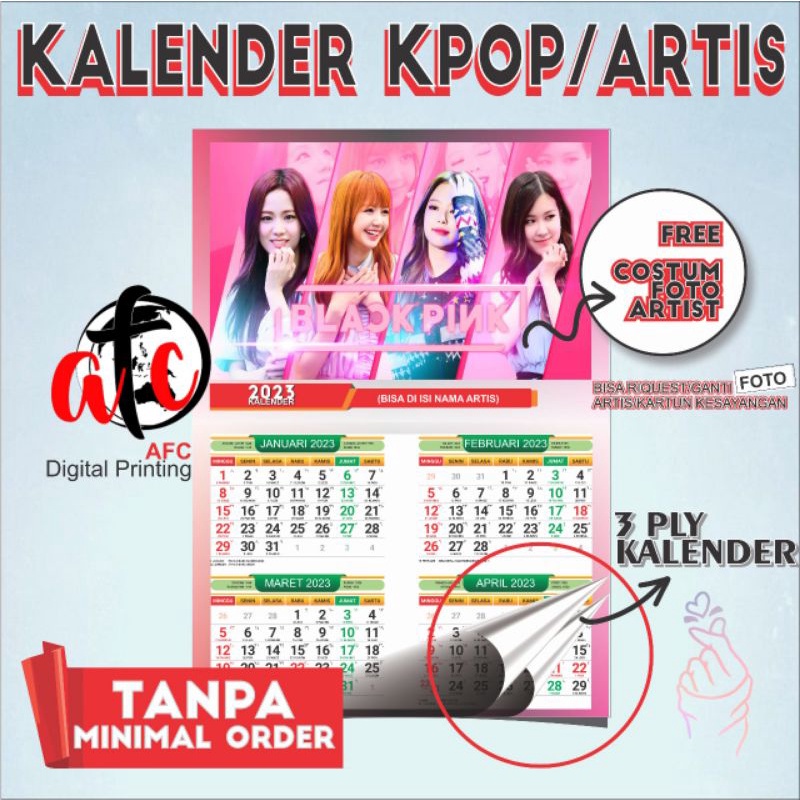 Jual Kalender KPOP/ARTIS Murah (bisa pilih artis kesayangan) | Shopee ...