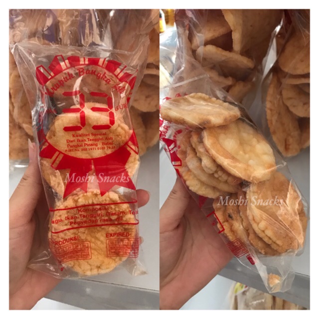 Jual Kemplang Panggang 33 Bulat Mini Bantet Asli Bangka / Kerupuk ...