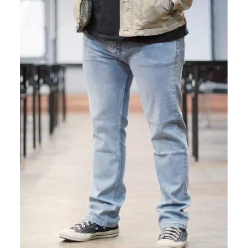 Jual COD Celana Jeans Strecth Jumbo / jeans pria | Shopee Indonesia