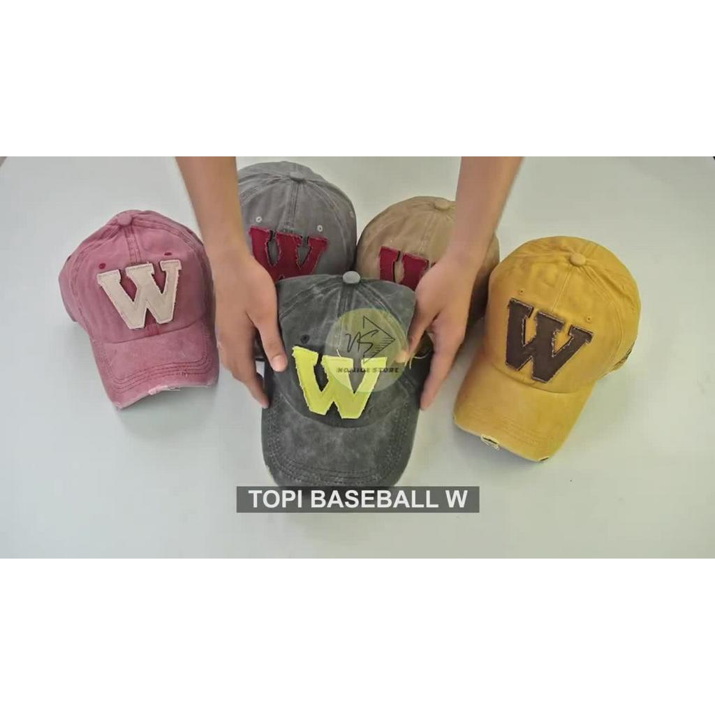 Jual Topi Baseball W Mildjokers 1598 Pria Wanita Denim Import Premium ...