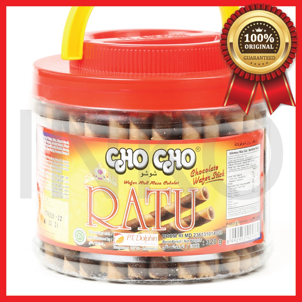 Jual Cho Cho Ratu Chocolate Wafer Stick Wafer Roll Rasa Cokelat G