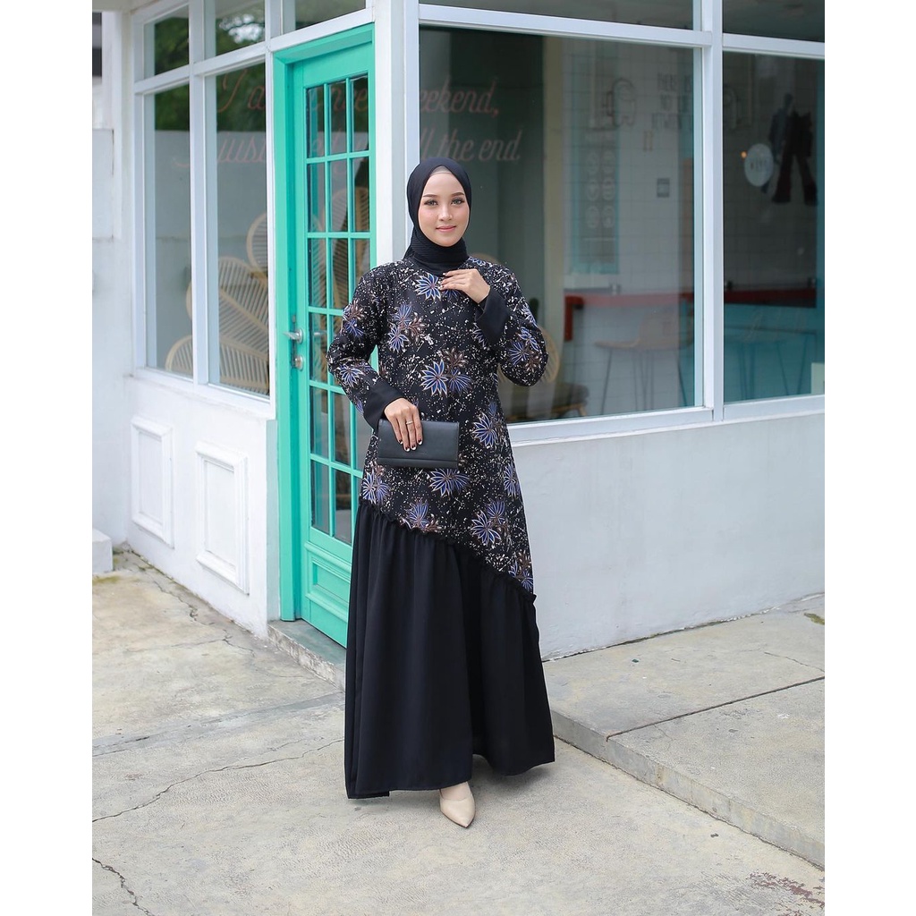 Jual Benang Raja Gamis Batik Motif Kembang Api | Shopee Indonesia