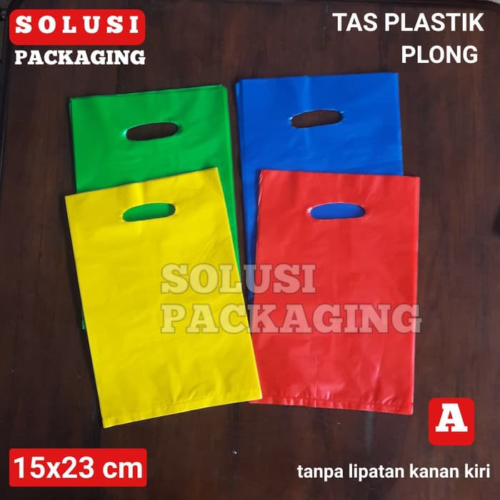 Jual TAS PLASTIK WARNA 15x23CM PLONG 100PC/TAS SPOUND KANTONG PLASTIK ...