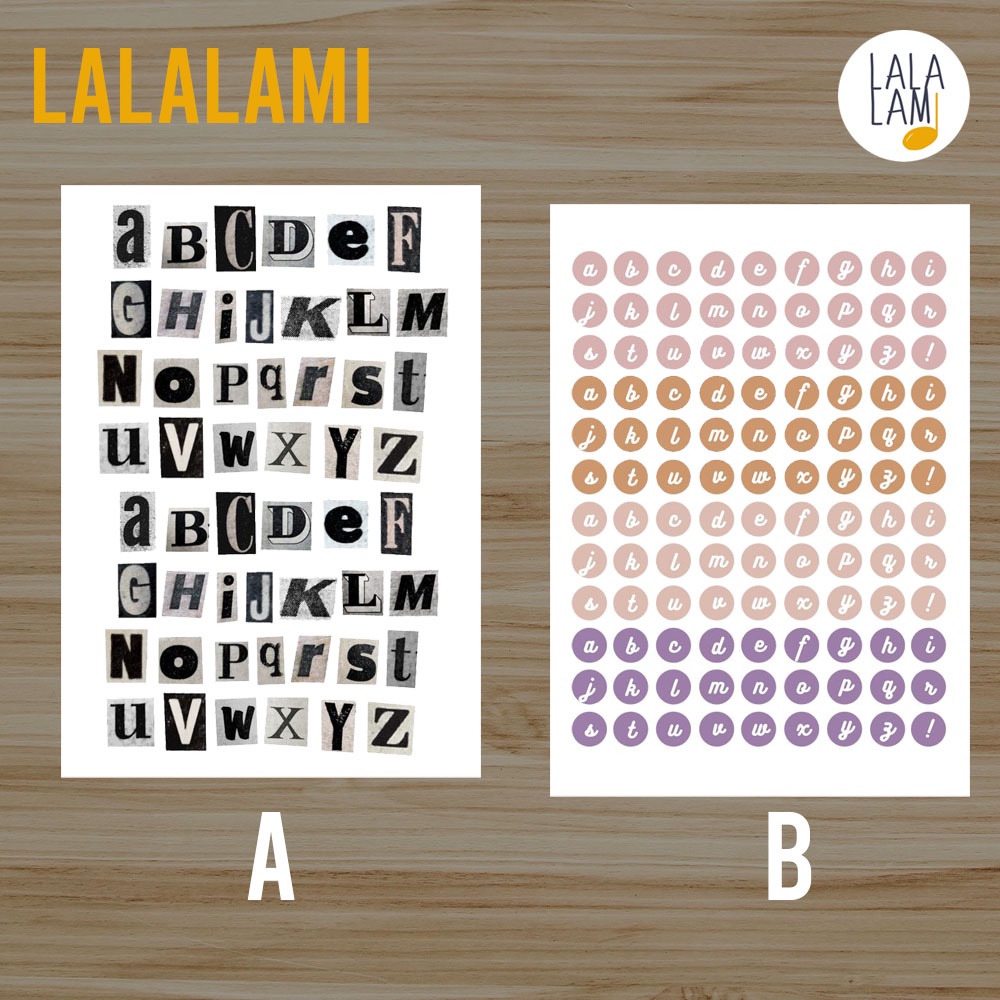 Jual Sticker Alphabet, Deco Stickers Journal, Stickers Lucu, Stiker ...