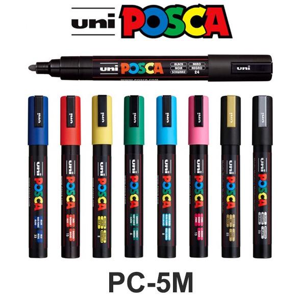 Jual Uni POSCA PC-5M Marker Pen - Medium Tip (HARGA SATUAN) | Shopee ...