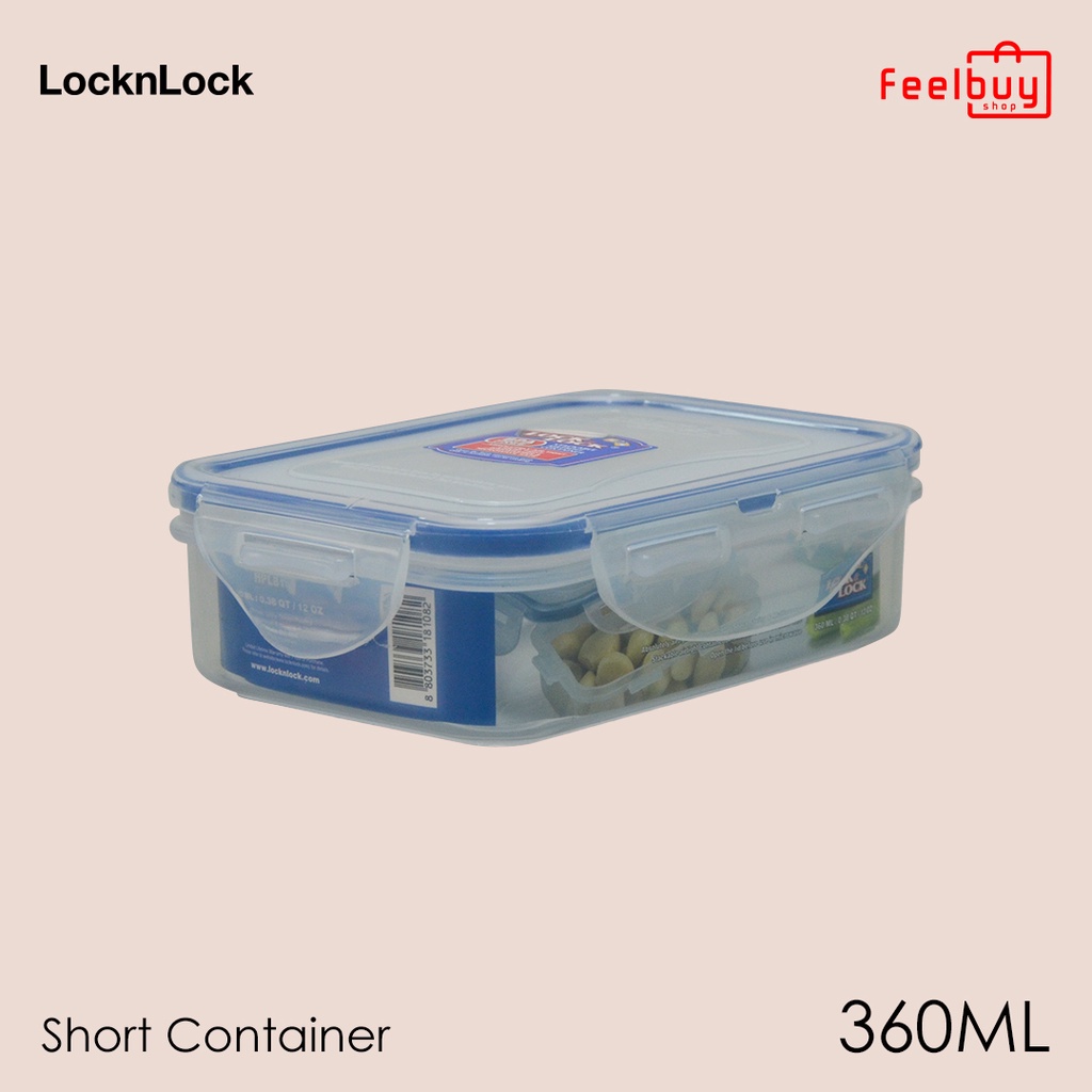 Jual LocknLock Rectangular Food Container 360ML HPL810 | Shopee Indonesia