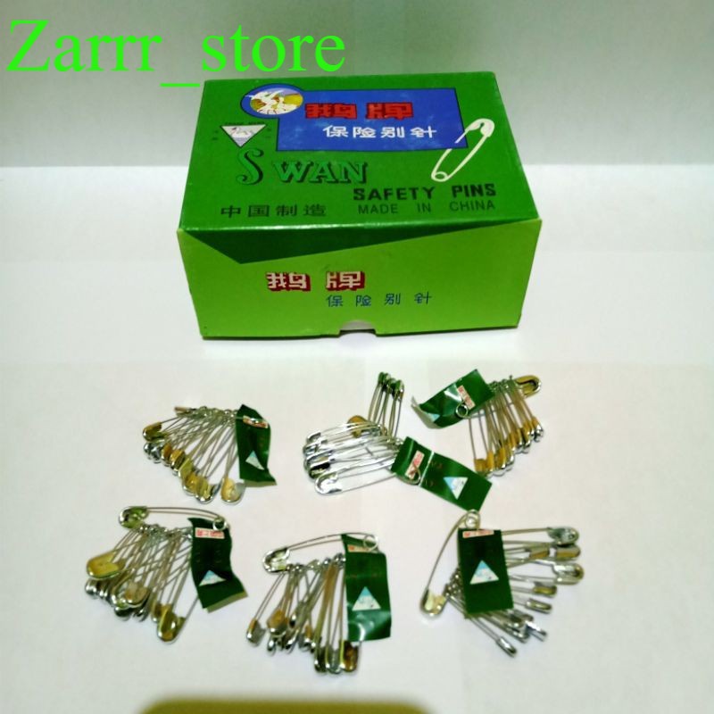 Jual 72 LUSIN 1 PACK Safety Pins Cemiti Peniti Baju Busana Pakaian Swan ...