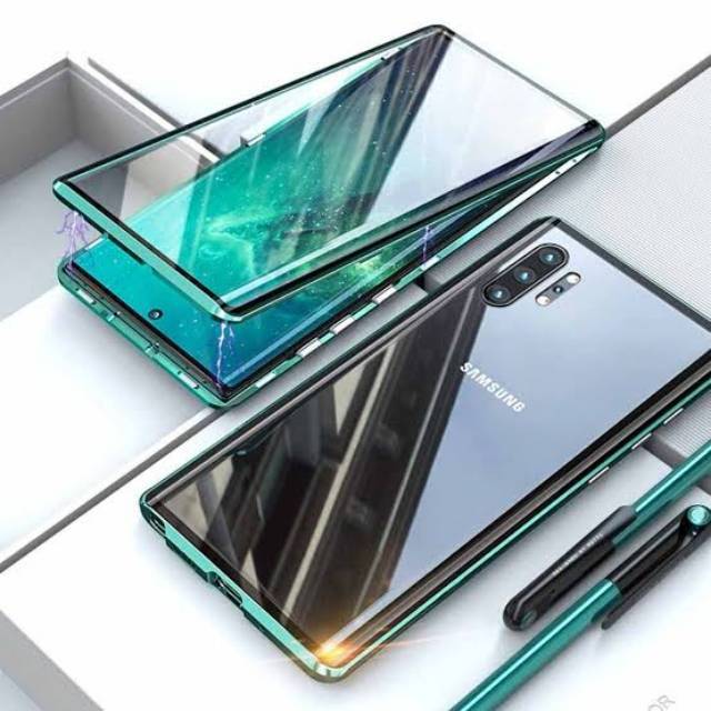Jual GLASS DEPAN SAMSUNG NOTE 10 10+ 10PLUS PLUS MAGNETIC CASE