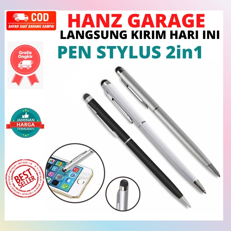 Jual Pen Stylus 2in1 Ballpoint Stylus Pen 2 In 1 Ballpoint